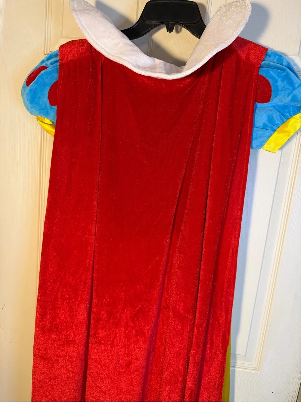 Girls' Yellow Blue & Red Snow White Princess Costume Dress Small